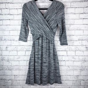 Anthropologie Amadi 3/4 sleeve Lola wrap dress